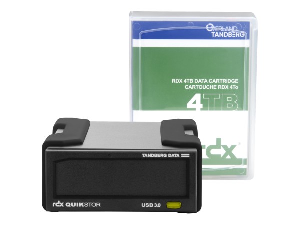 OVERLAND TANDBERG RDX External drive kit 4 TB Cartridge + Software 8866-RDX