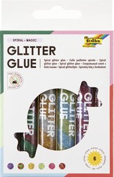 folia Glitzerkleber "Glitterglue SPIRAL NEON", sortiert