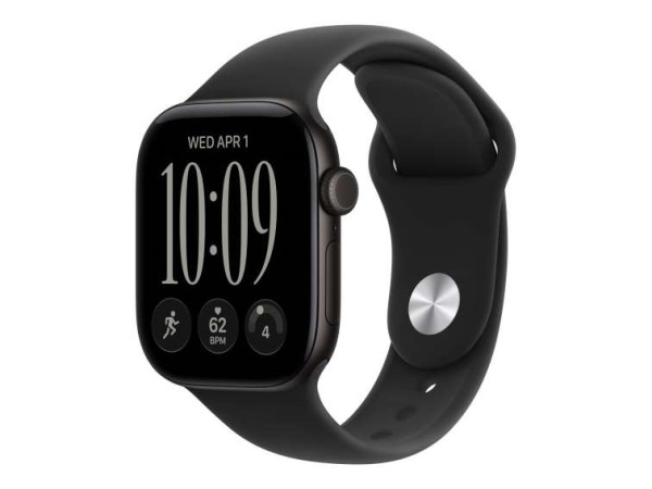 APPLE Watch S12 Aluminium 42mm Schwarz (Sportarmband schwarz) S/M MJEA4ZR/A