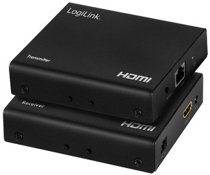 LogiLink 4K/60 Hz HDMI Extender / Splitter Set over IP, 70 m