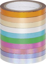 folia Deko-Klebeband Washi-Tape HOTFOIL, 10er Set