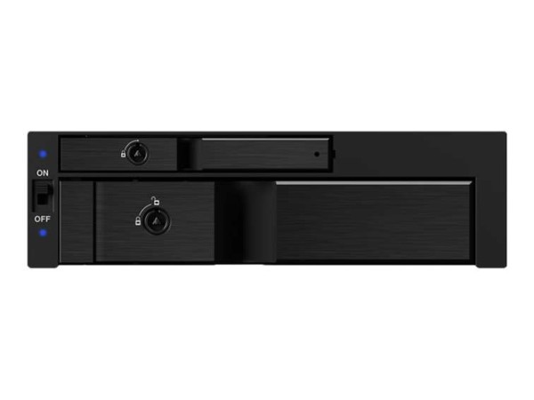 RAIDSONIC We-Ra. IcyBox 1x2,5"+1x3,5" SATA/SAS=>2xSATA Host 5,25" IB-173SSK