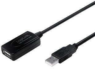 LogiLink USB 2.0 Aktives Verlängerungskabel, 20,0 m