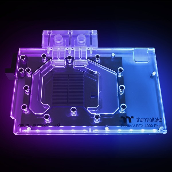 THERMALTAKE Pacific V-RTX 4090 Plus (ASUS ROG & TUF) GPU Water Block (trans CL-W368-PL00SW-A