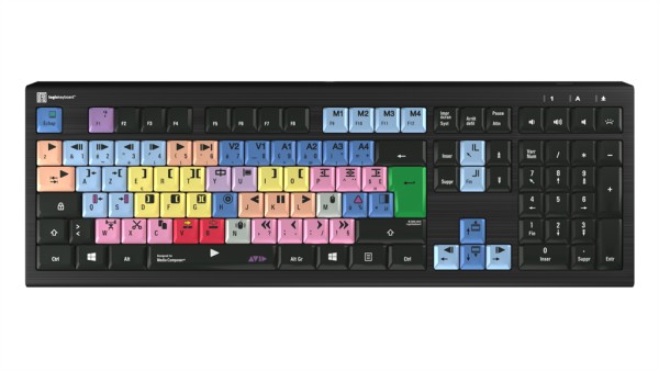LOGIC-KEYBOARD LKB-MCOM4-A2PC-FR Tastatur USB AZERTY Französisch Schwarz LKB-MCOM4-A2PC-FR