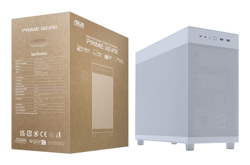 ASUS ASUS Prime AP303 Mesh ATX Midi-Tower Gaming Gehäuse Weiß