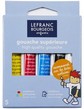 LEFRANC BOURGEOIS Gouachefarbe, 5 x 10 ml, Etui