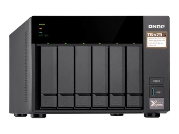 QNAP TS-673-8G 6-Bay NAS AMD RX-421ND 2.1-3.4 GHz 8GB DDR4 RAM 8x 6,35cm 2, TS-673-8G