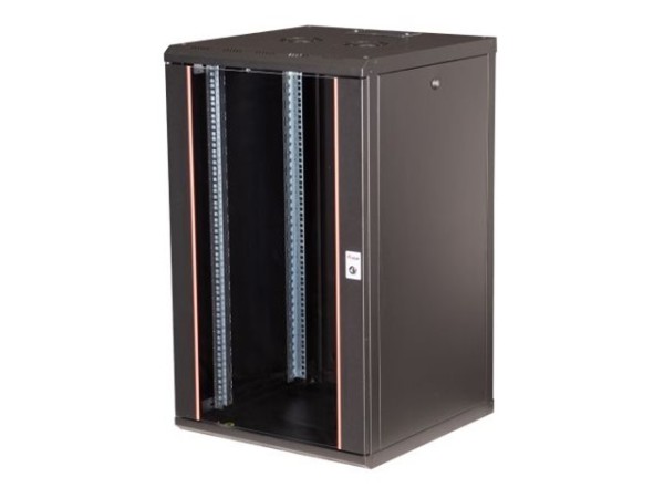 EQUIP EQUIP Netzwerkschrank 19"  20U 600x600mm Glastür  schwarz