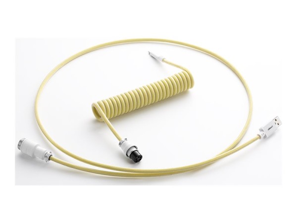 CABLEMOD Pro Coiled Keyb. Cable cr 1,50m | USB-A > USB-C CM-PKCA-CWAW-YW150YW-R