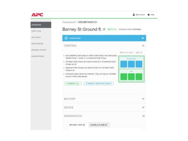 APC 1-UPS Advanced 3Y Plan SmartConnect ERWPLUS1-3Y-DIGI