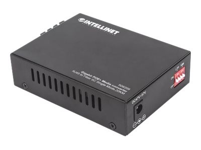 INTELLINET INTELLINET Gigabit PoE + Medienkonverter SC Singlemode 20km