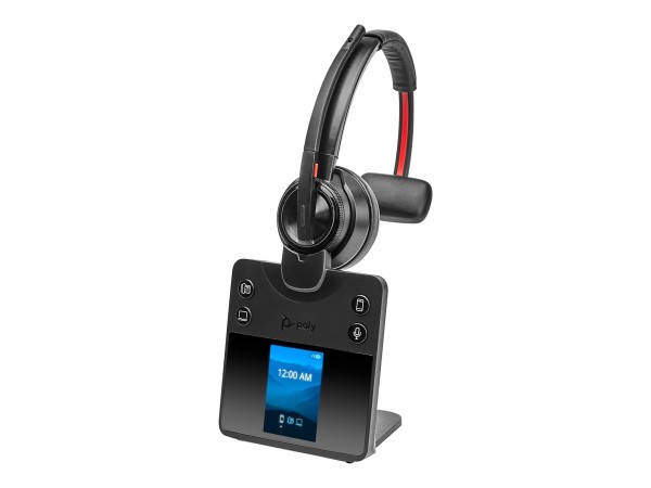 HP HP Poly Savi 8410 Office - Savi 8400 series - Headset - On-Ear - DECT / Bluetooth - kabellos - Schwa