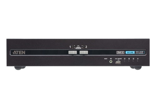 ATEN CS1142D4C 2-Port USB 4K DVI Secure KVM mit Card Reader CS1142D4C