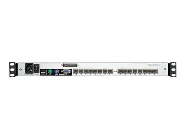 ATEN KL1516AM KVM-Switch, 43cm TFT, VGA, PS/2-USB über Kat 5, 16 Port, Tast KL1516AM D