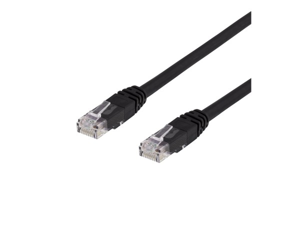 DELTACO DELTACO U/UTP Cat6 patchkabel 1,5m, svart