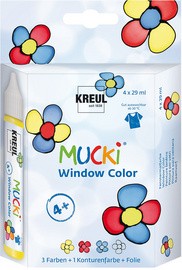 KREUL Window Color Pen "MUCKI", 4er-Set