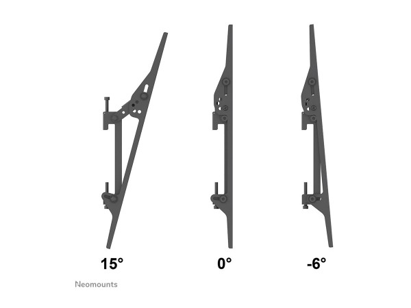 NEOMOUNTS NEOMOUNTS PRO Flat Screen Menu Board Wall Mount - (4 x horizontal) / 32-55" / Black/silve
