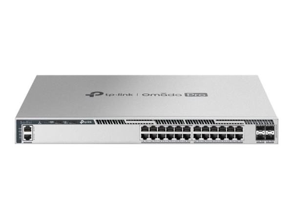 TP-LINK TP-LINK S6500-24G4XF Omada Pro 24-Port Gigabit Stackable L3 Managed Switch with 4 10G Slots
