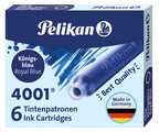 Pelikan Tintenpatronen 4001 TP/6, königsblau