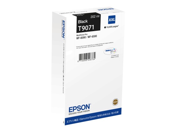 EPSON T9071 Größe XXL Schwarz Tintenpatrone C13T907140