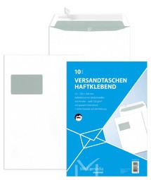 MAILmedia Versandtasche Offset weiß, C5, mit Fenster