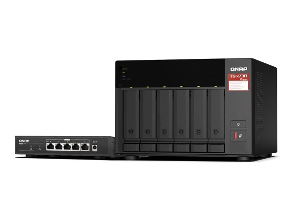 QNAP TS-673A-SW5T 6-bay NAS AMD Ryzen Embedded V1500B 4C/8T 2.2GHz 8GB DDR4 TS-673A-SW5T