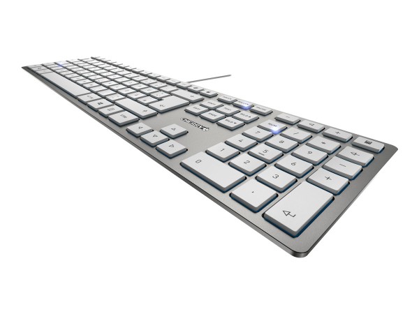 CHERRY KC 6000 Slim Silber USB Französisches Layout JK-1600FR-1