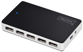 DIGITUS USB 2.0 Hub, 10-Port, schwarz