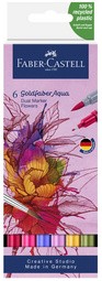 FABER-CASTELL Aquarellmarker GOLDFABER, 6er Etui Blumen