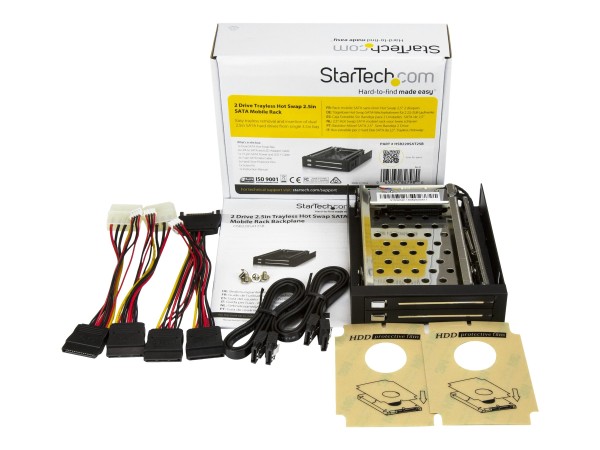 STARTECH.COM 3,5 Zoll SATA Wechselrahmen trägerlos - Mobiles Hot Swap Festp HSB220SAT25B