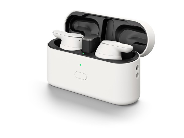 EPOS EPOS ADAPT E1 weiss Bluetooth Earbuds Multi-Connect IPX5 Hybrid ANC Ladecase USB-C Dongle Ohradapter