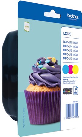 Brother LC123 RainbowPack - Tintenpatrone Original - Cyan, Magenta, Yellow