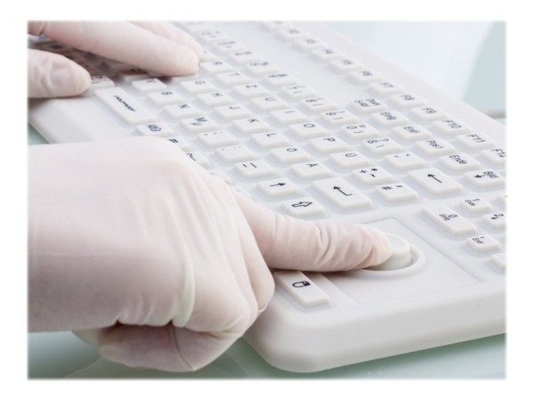 GETT GETT InduProof Advanced MB USB (US) Silikon IP68 Tastatur DIN EN 60601 Mousebutton desinfizierbar wa