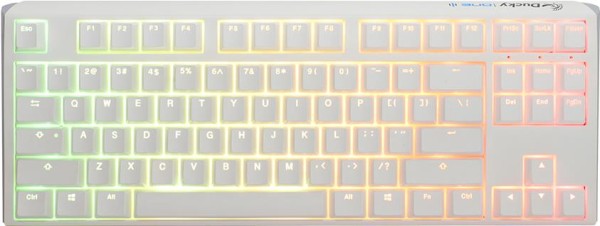 DUCKYCHANNEL Ducky One 3 Classic Pure White TKL Gaming RGB LED - MX-Red Tas DKON2187ST-RDEPDPWWWSC1