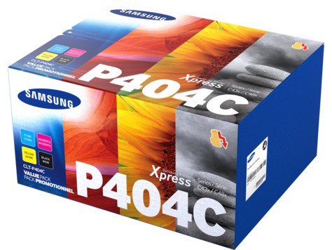 SAMSUNG CLT P404C 4er Pack Schwarz, Gelb, Cyan, Magenta Tonerpatrone (SU365 SU365A