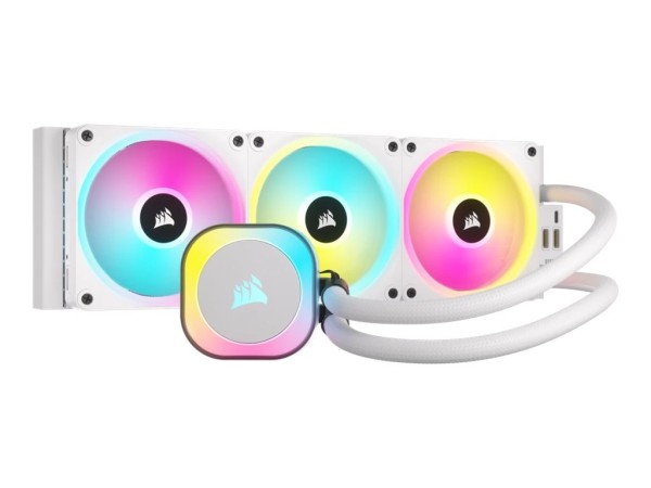 CORSAIR CORSAIR iCUE LINK H150i RGB Komplett-Wasserkühlung - 360 mm, weiß