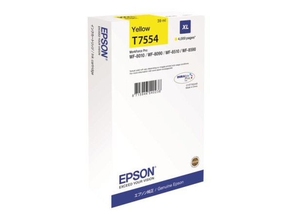 EPSON T7554 Größe XL Gelb Tintenpatrone C13T755440
