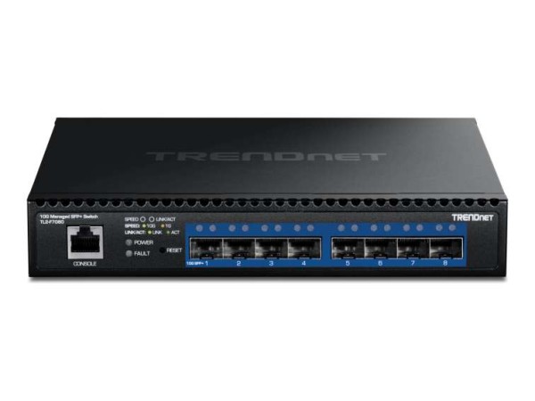 TRENDNET 8-Port 10G Layer 2 Managed SFP+ Switch TL2-F7080