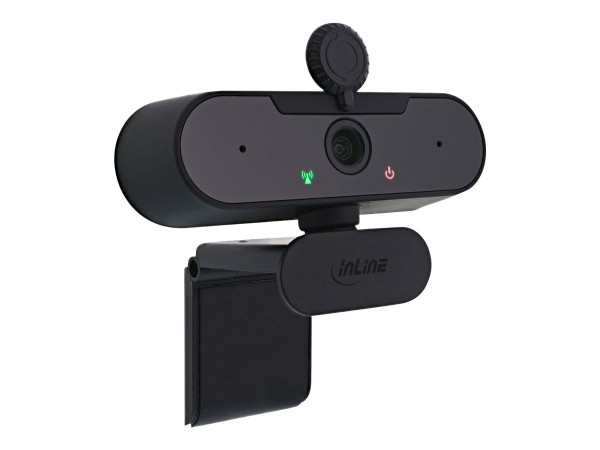 INLINE Webcam FullHD 1920x1080/30Hz mit Autofokus, USB-A Anschlusskabel 55364A