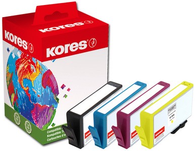 Kores Multi-Pack Tinte G1717KIT ersetzt hp CD975AE/CD972AE/