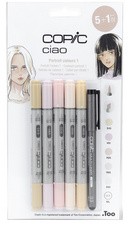 COPIC Marker ciao, 5+1 Set "Hautfarben"