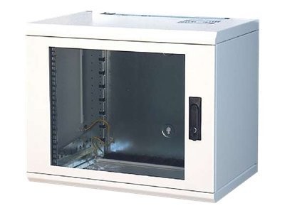 SCHWEITZER SYSTEMTECHNIK SCHWEITZER 19" Wandgehäuse "EasyFix", 12 HE, 600 x 500 mm, hellgrau RAL 7035