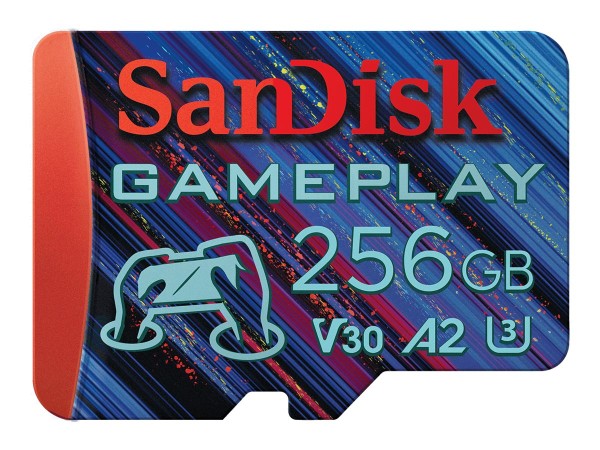 SANDISK GamePlay 256 GB microSDXC UHS-I-Speicherkarte bis 190 MB/s SDSQXAV-256G-GN6XN