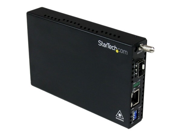 STARTECH.COM STARTECH.COM Gigabit Ethernet LWL / Glasfaser Medienkonverter mit SFP  - 1000 Mbit/s Multimode Gigab