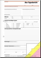 sigel Formularbuch "Bautagebuch", A4, + GRATIS Zollstock