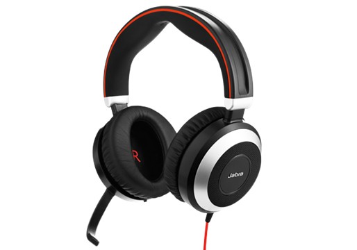 GN Netcom Evolve 80 MS stereo - Headset - Stereo 640 g - Schwarz