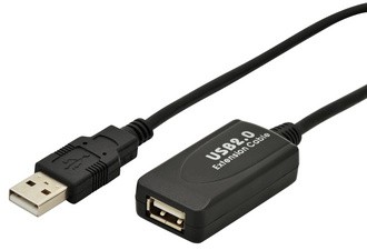 DIGITUS USB 2.0 aktives Verlängerungskabel, 5,0 m