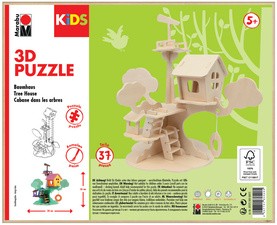 Marabu KiDS 3D Puzzle "Baumhaus", 37 Teile