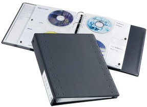 DURABLE CD-/DVD-INDEX Ringbuch 40, für 40 CD's, anthrazit